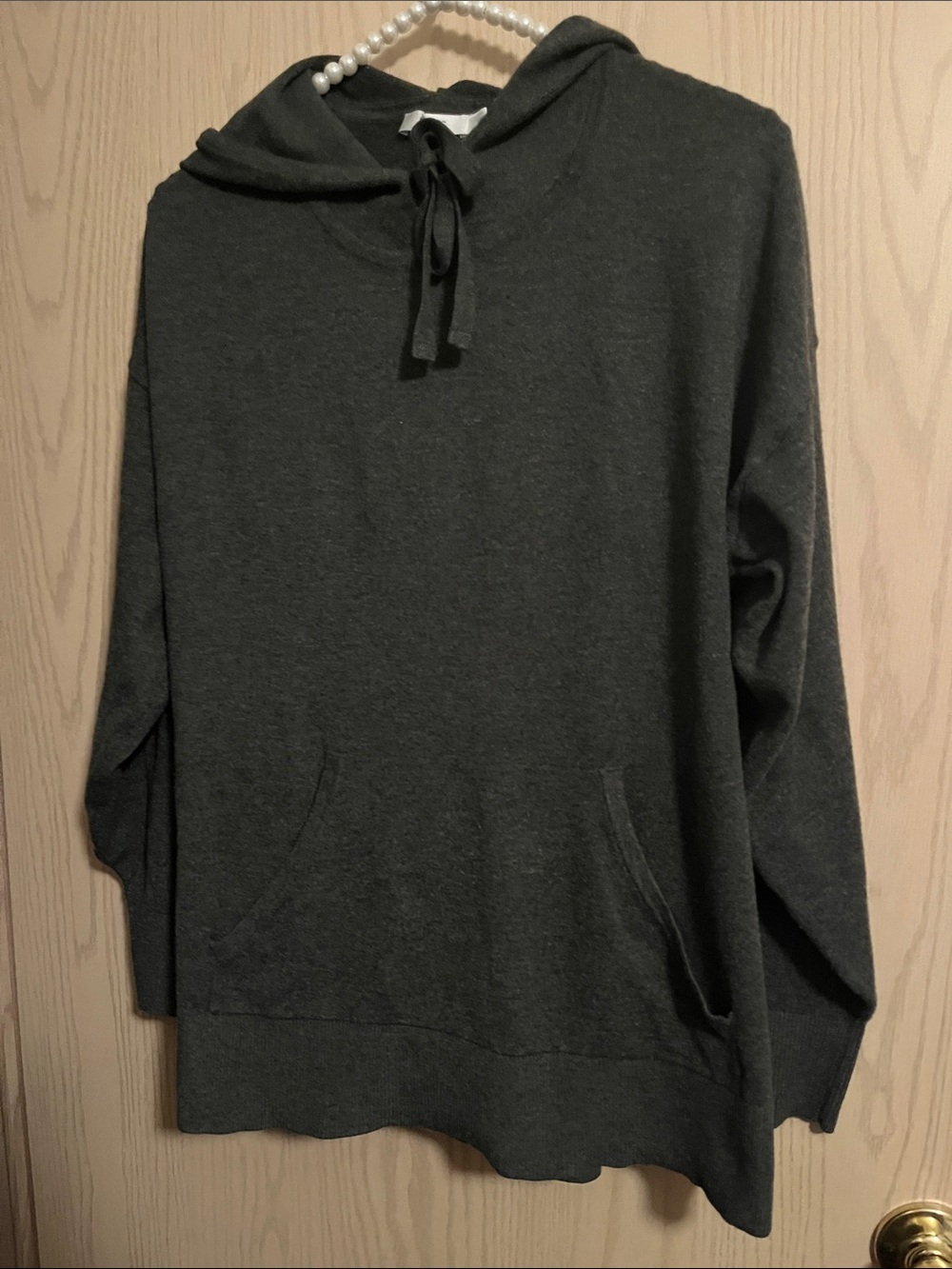 Ricki's Charcoal Hooded V-Neck Sweater